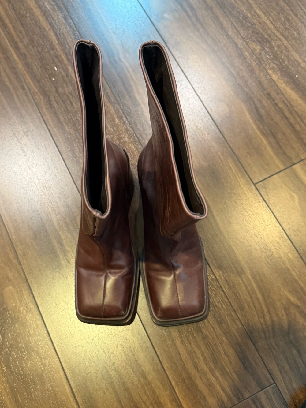 L’Intervalle Chaumont Brown Leather boots - Picture 3 of 6